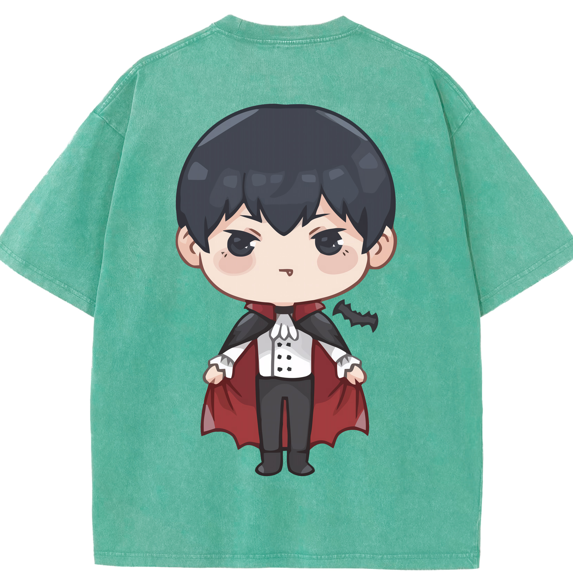 （画像用） ハイキュー!! Haikyu!! 綿100% ヴィンテージ風 半袖Tシャツ（背面プリント）